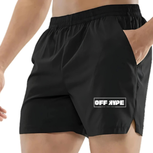 OFF HYPE Performance Training Shorts – Black Edition
