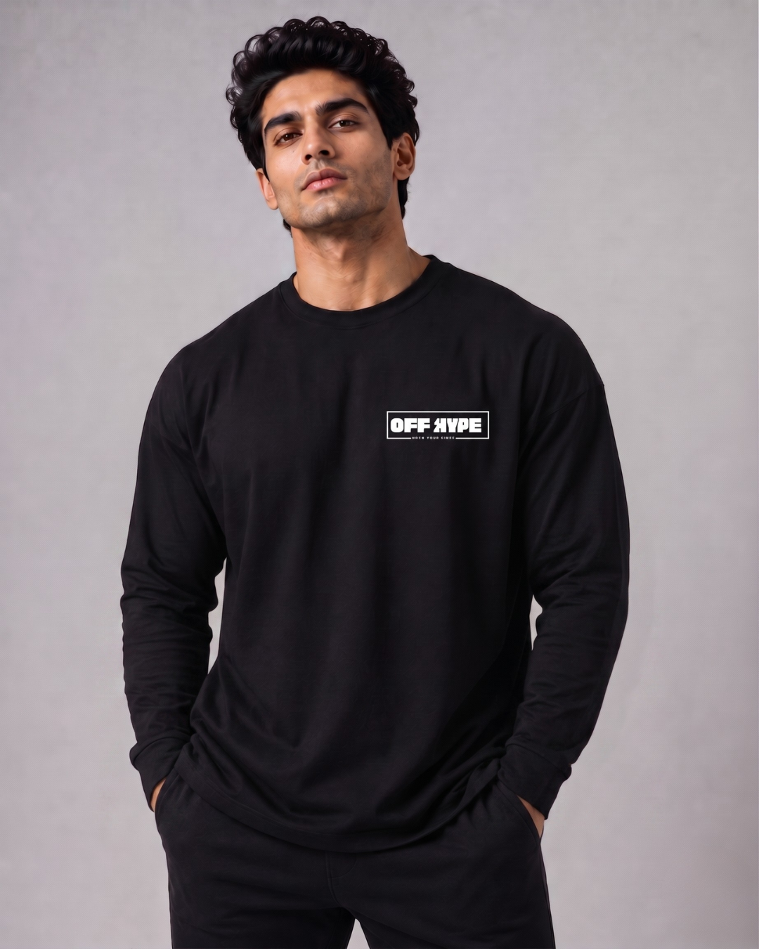 OFF HYPE Streetwear Long Sleeve T-Shirt – Urban Duck Graphic Edition - Image 2